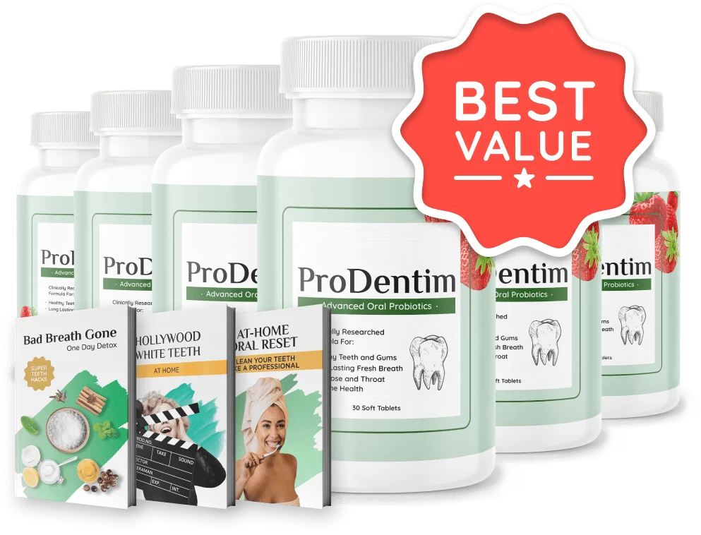 ProDentim official 6 bottle package best value
